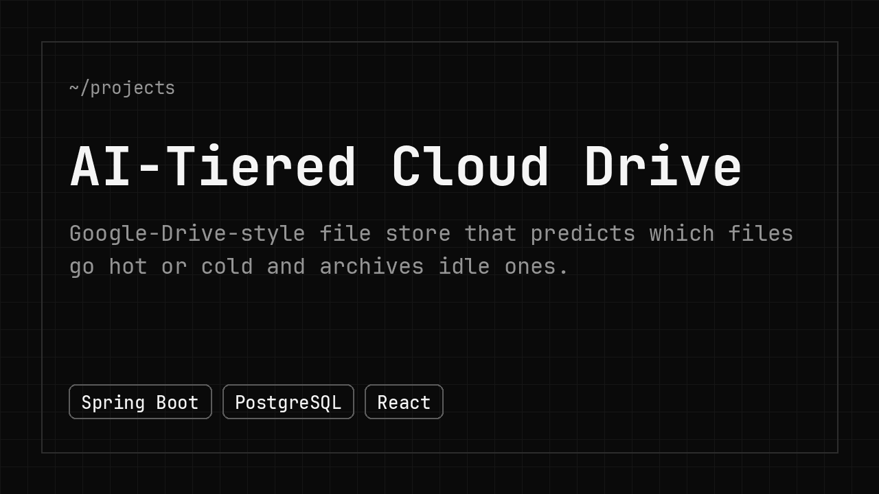 AI-Tiered Cloud Drive preview